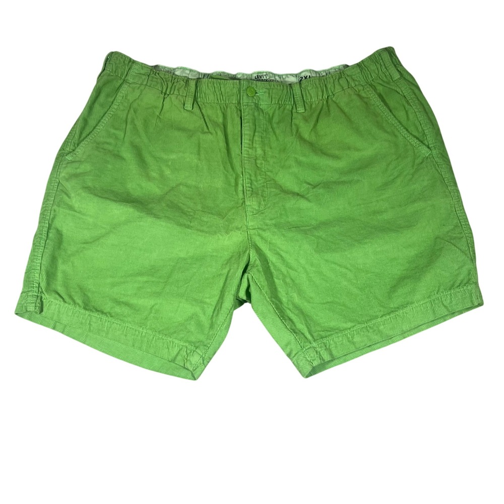 Levis XX Chino EZ Corduroy Shorts Mens 2XL Green Garment Dye A3627-0000